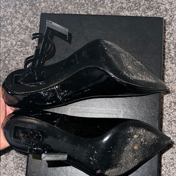 Saint Laurent Black Heels with Pointed Toe and Stiletto Heel - Picture 5 of 6